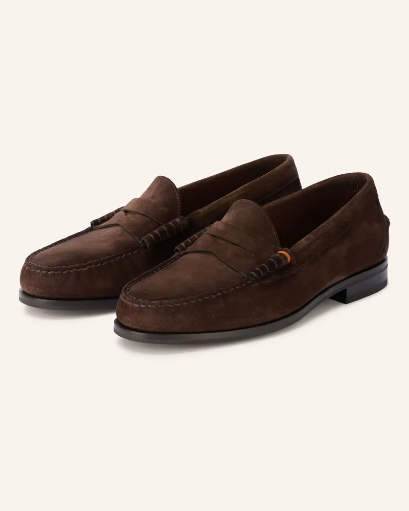 Santoni Penny-Loafer Quentin braun Dunkelbraun