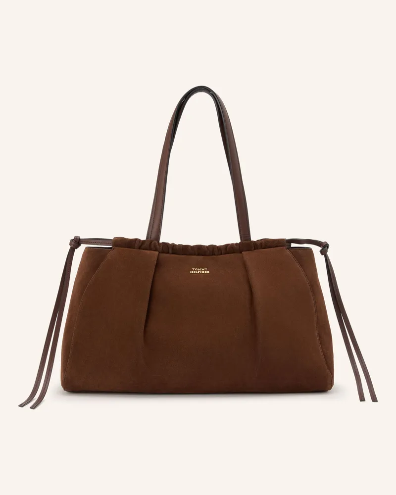 Tommy Hilfiger Beuteltasche braun Dunkelbraun