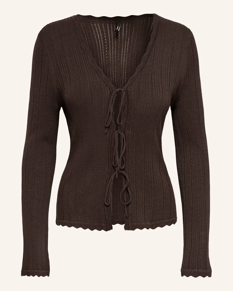 only Strickjacke braun Dunkelbraun