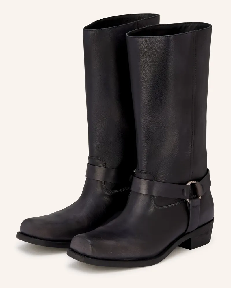 Golden Goose Biker Boots Schwarz