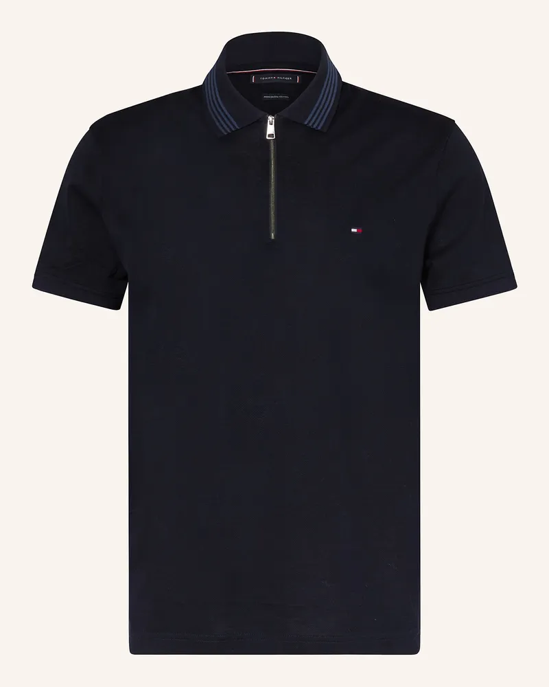 Tommy Hilfiger Piqué-Poloshirt blau Dunkelblau