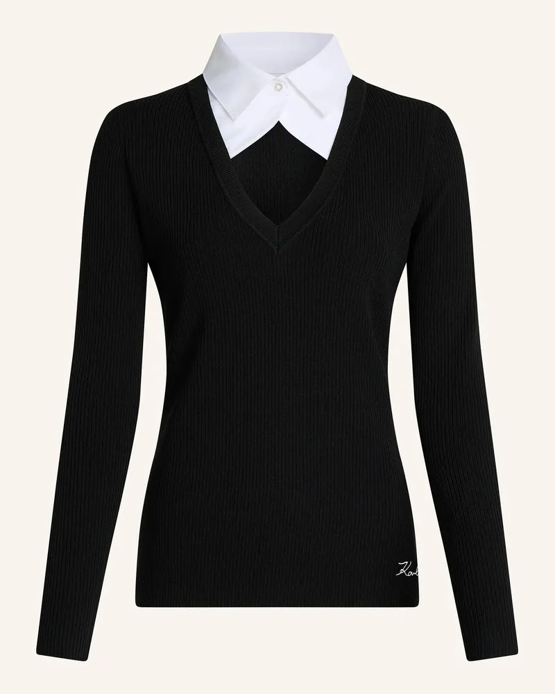 Karl Lagerfeld Top schwarz Schwarz