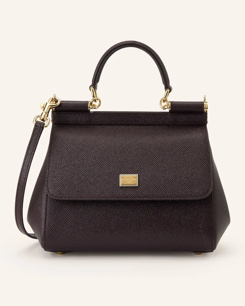 Dolce & Gabbana Handtasche Sicily Medium rot Dunkelrot