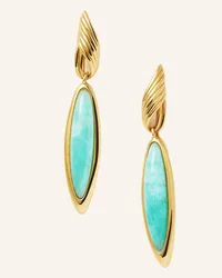 Missoma Ohrringe AMAZONITE DROP EARRINGS by GLAMBOU Gold