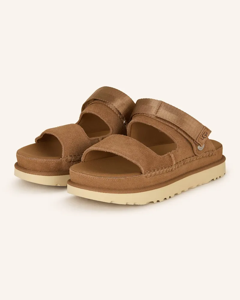 UGG Pantoletten GOLDENSTAR GLIDE Braun