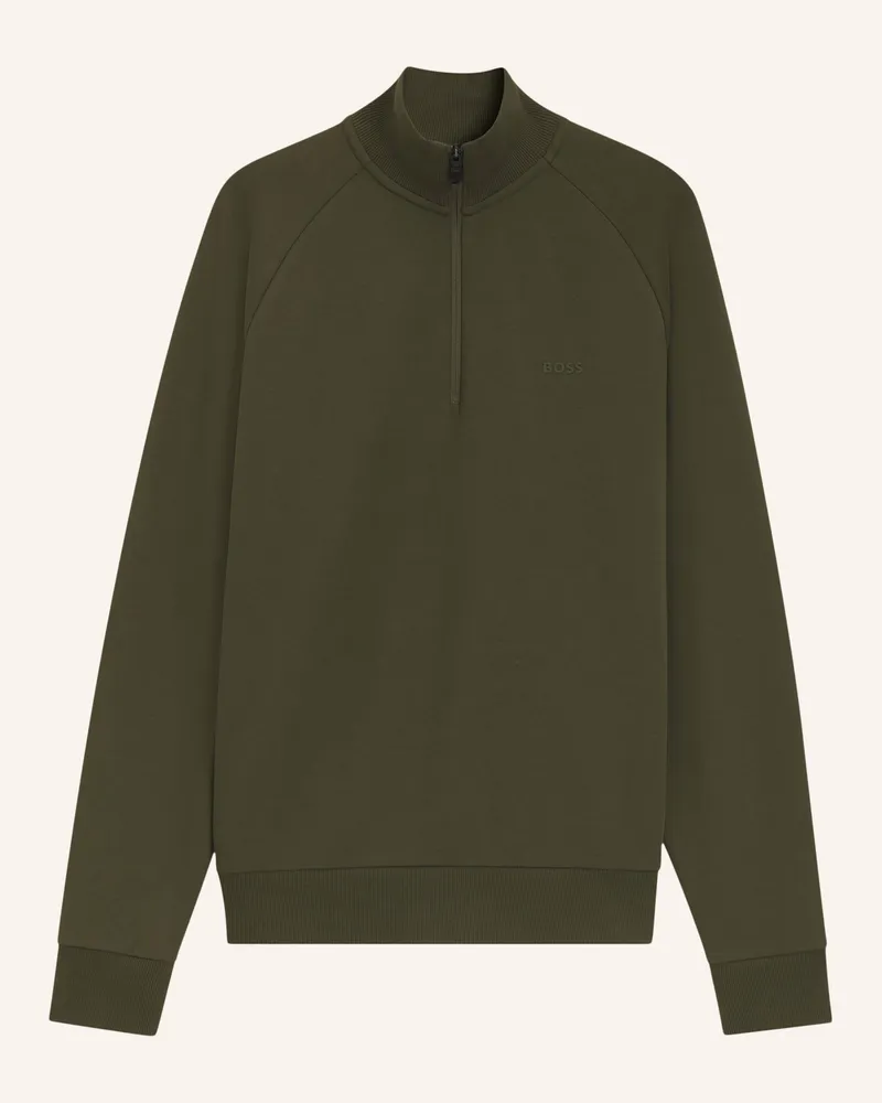HUGO BOSS Sweatshirt Sweat Regular Fit gruen Grün