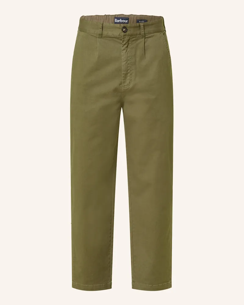 Barbour Chino Relaxed Fit gruen Oliv