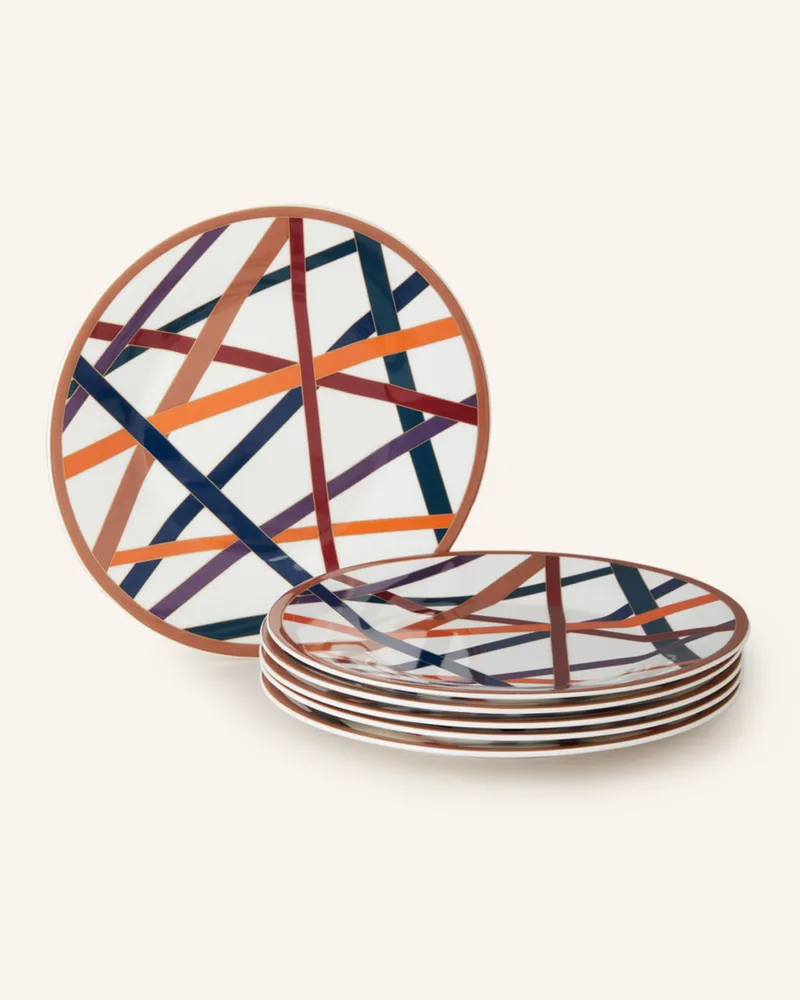Missoni Home 6er-Set Dessertteller Nastri beige Creme