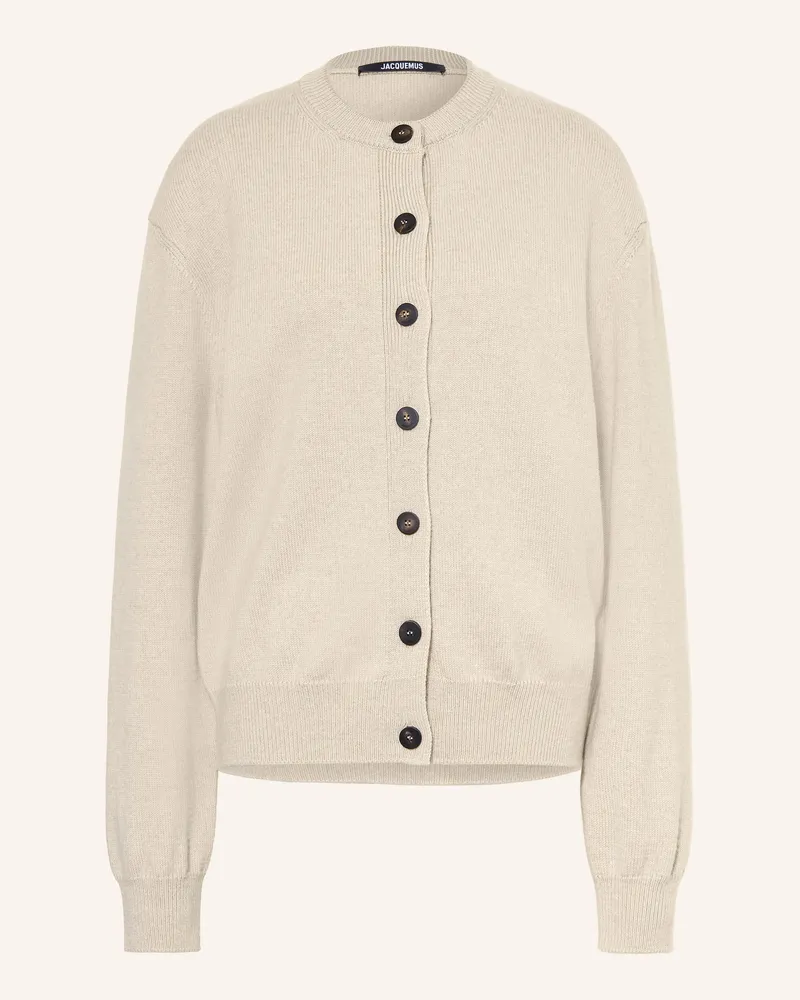 Jacquemus Strickjacke Le Cardigan Moulin Mit Merinowolle beige Beige
