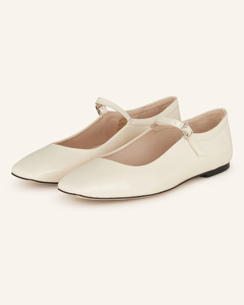 Mrs & HUGS Mary-Jane-Ballerinas weiss Creme
