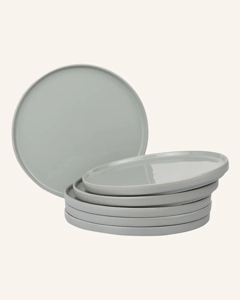 Blomus 6er-Set Dessertteller PILAR Grau