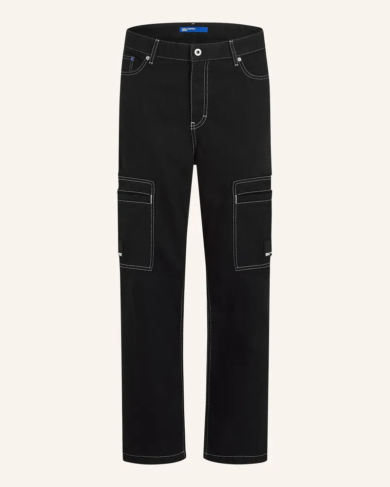 Karl Lagerfeld Hose schwarz Schwarz
