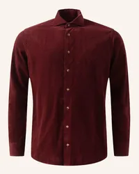 Eton Contemporary Fit Feincord-Hemd Rot