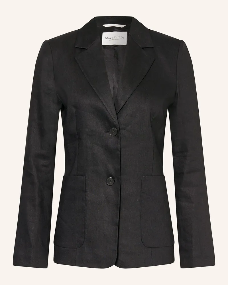 Marc O'Polo Blazer mit Leinen Schwarz