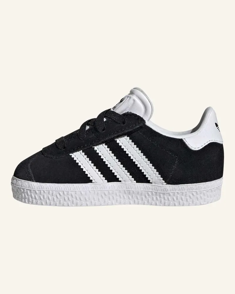 adidas GAZELLE COMFORT CLOSURE ELASTIC LACES KIDS SCHUH Schwarz