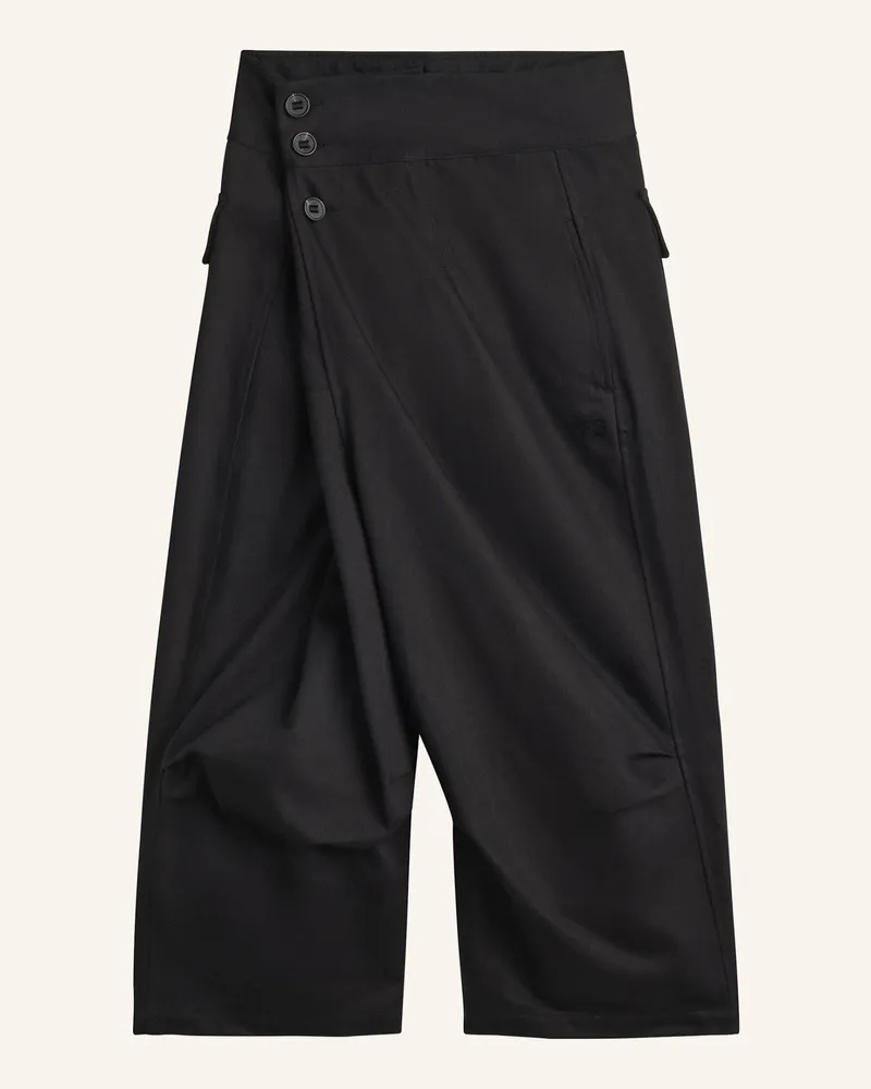 Y-3 Y-3 Hose, Twill, Weites Bein schwarz Schwarz