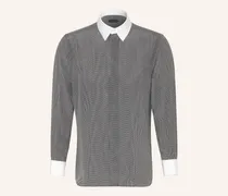 Seidenhemd Regular Fit schwarz
