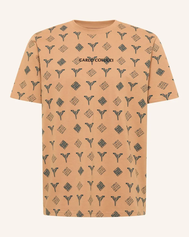 Carlo Colucci Logo T-Shirt - Black Friday FALCHI Braun