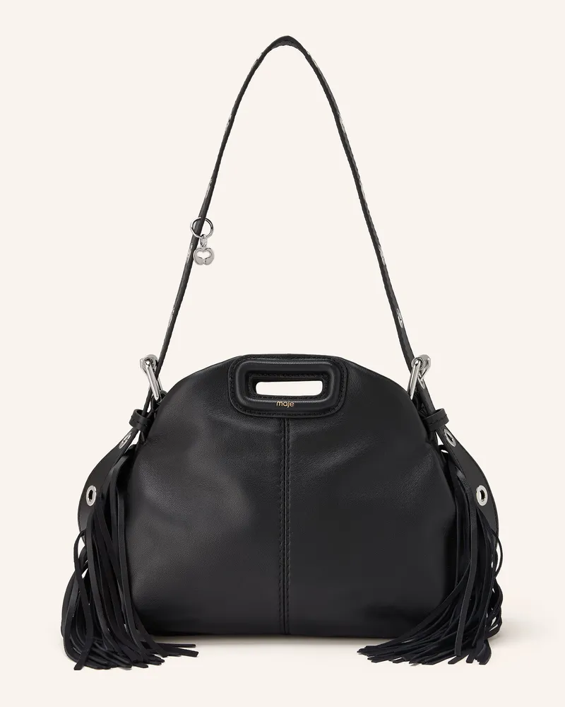 Maje Handtasche schwarz Schwarz