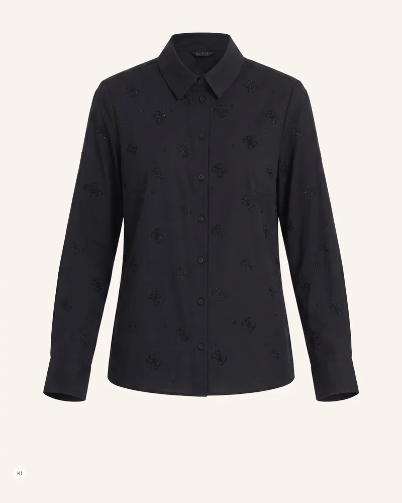 Guess Bluse schwarz Schwarz