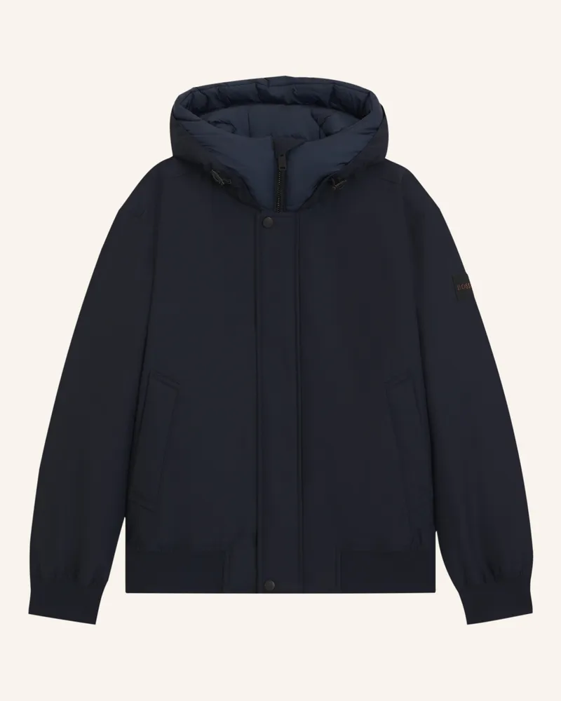 HUGO BOSS Casual Jacke OSIS1 Relaxed Fit Dunkelblau