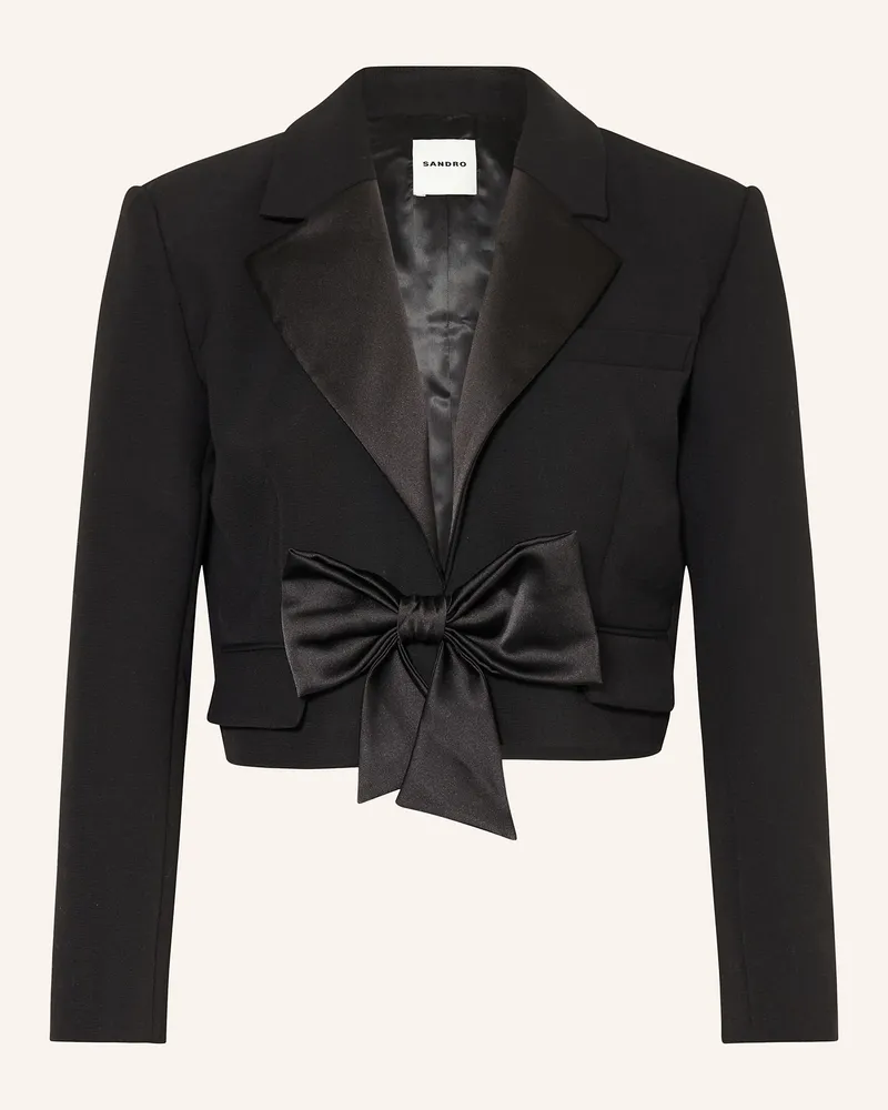 Sandro Cropped-Blazer Schwarz