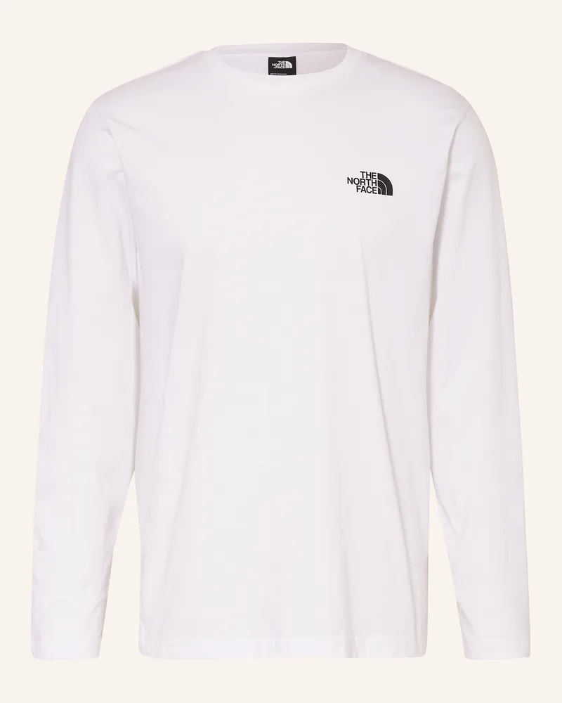 The North Face Longsleeve SIMPLE DOME Weiss