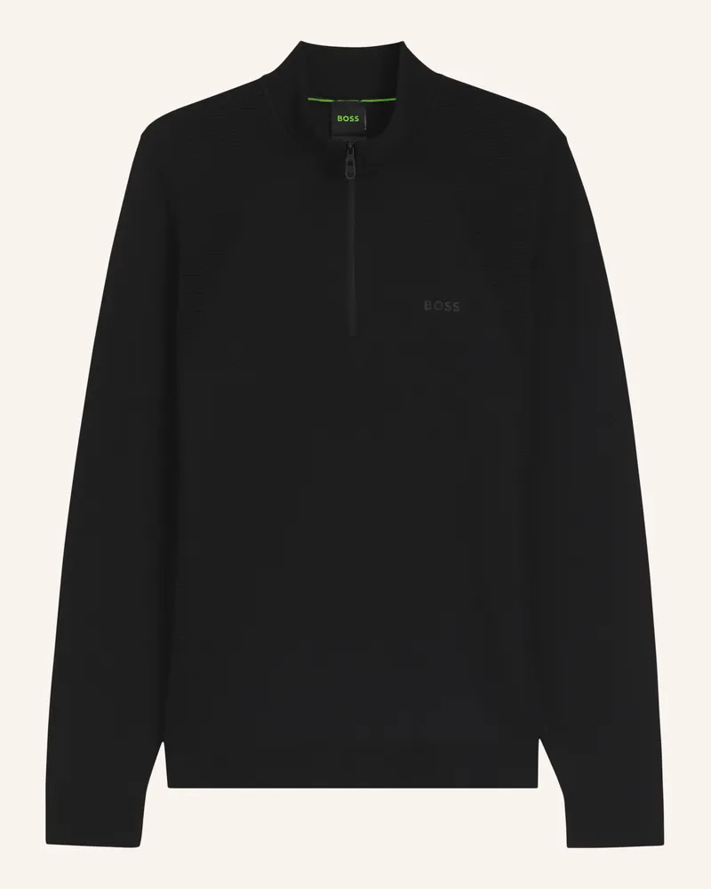 HUGO BOSS Pullover Kn_Momentum-Lite Mz Regular Fit schwarz Schwarz