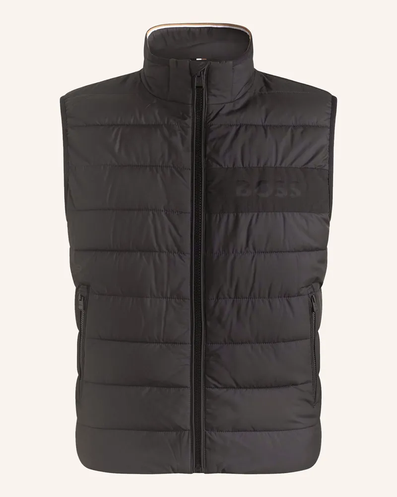 HUGO BOSS Steppweste CENITO Schwarz