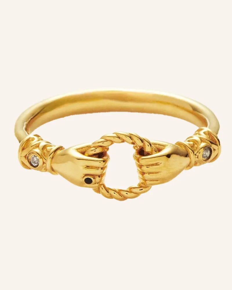 Missoma Ring HARRIS REED IN GOOD HANDS STACKING RING by GLAMBOU Gold