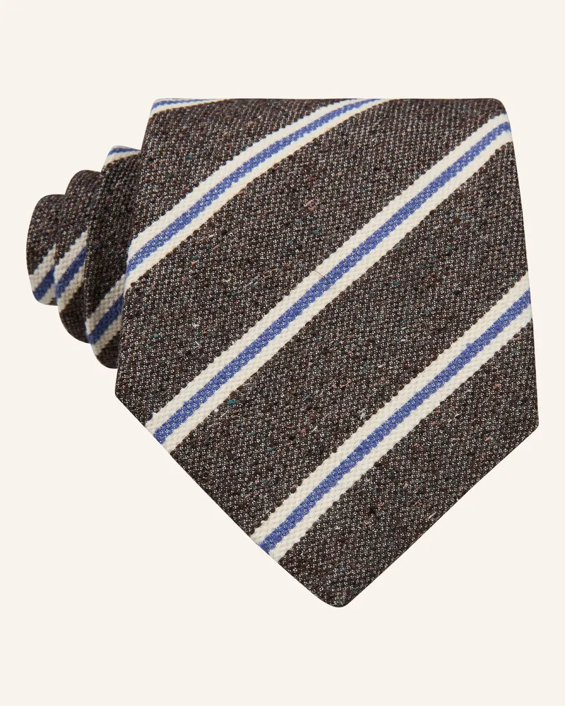 windsor. Krawatte braun Dunkelbraun