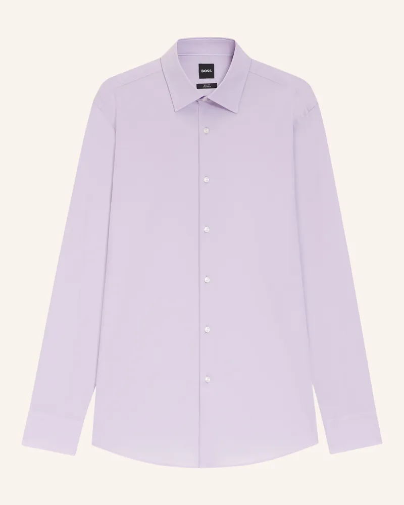HUGO BOSS Hemd Hank Slim Fit lila Helllila