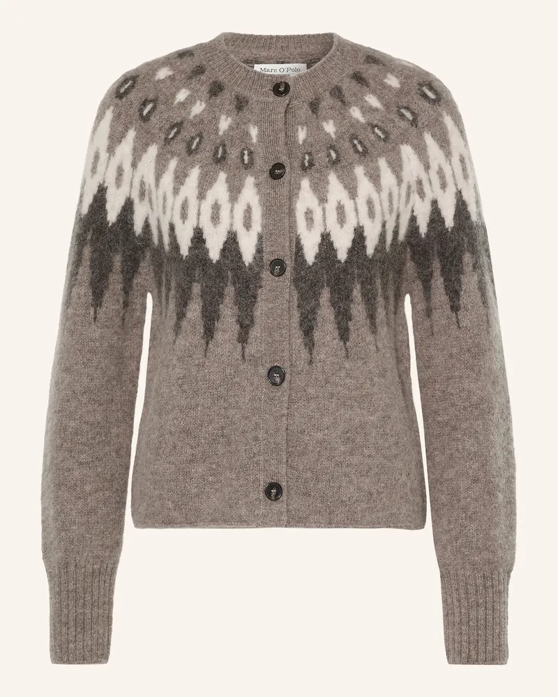 Marc O'Polo Strickjacke braun Grau
