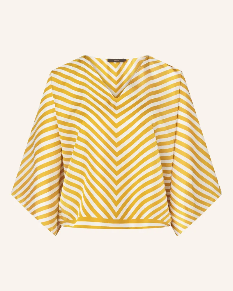windsor. Blusenshirt Aus Seide Mit 3/4-Arm gelb Dunkelgelb