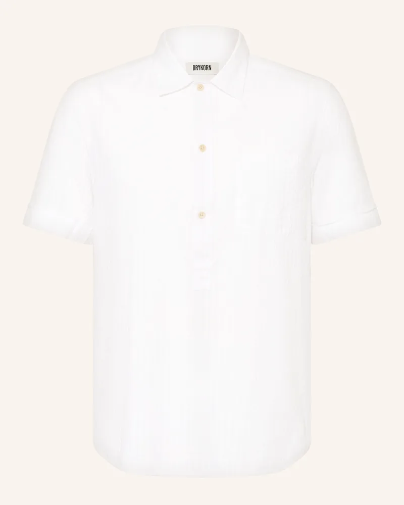 Drykorn Kurzarm-Hemd VIGOMO Comfort Fit Ecru