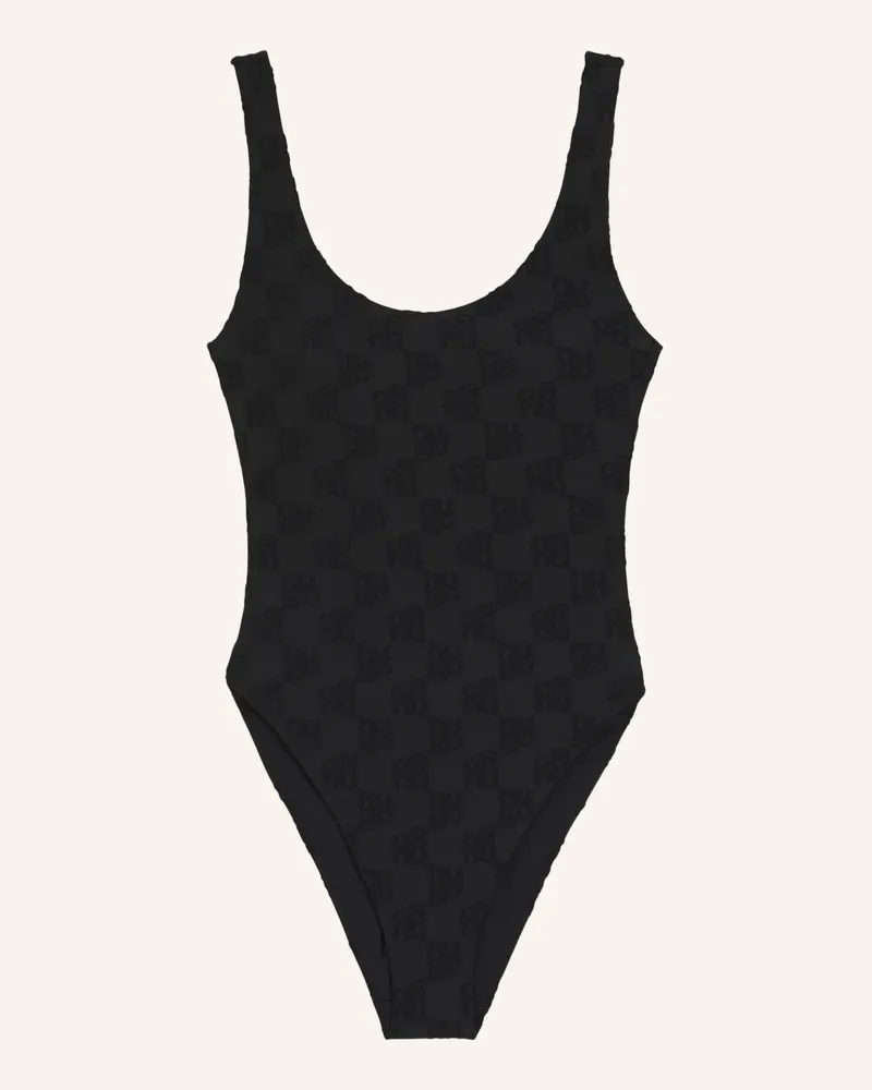 HUGO BOSS Badeanzug Terry Mono_Swimsuits schwarz Schwarz