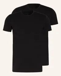 Falke 2er-Pack T-Shirts DAILY COMFORT Schwarz