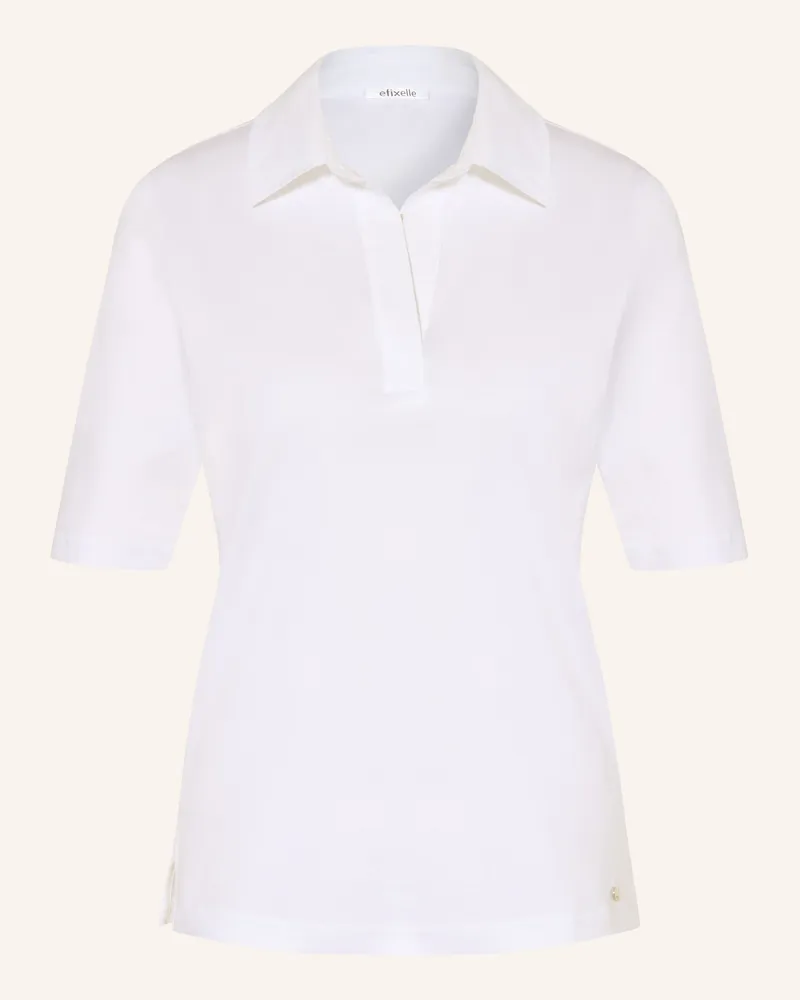 Efixelle Jersey-Poloshirt weiss Weiss