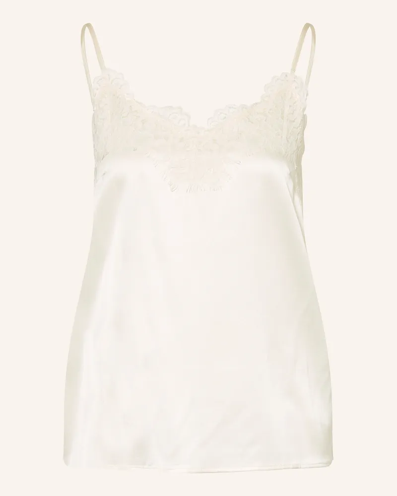 Rosemunde Seidentop Jade beige Creme