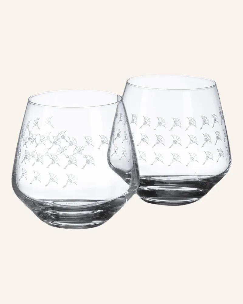 JOOP! 2er-Set Trinkgläser FADED CORNFLOWER Weiss
