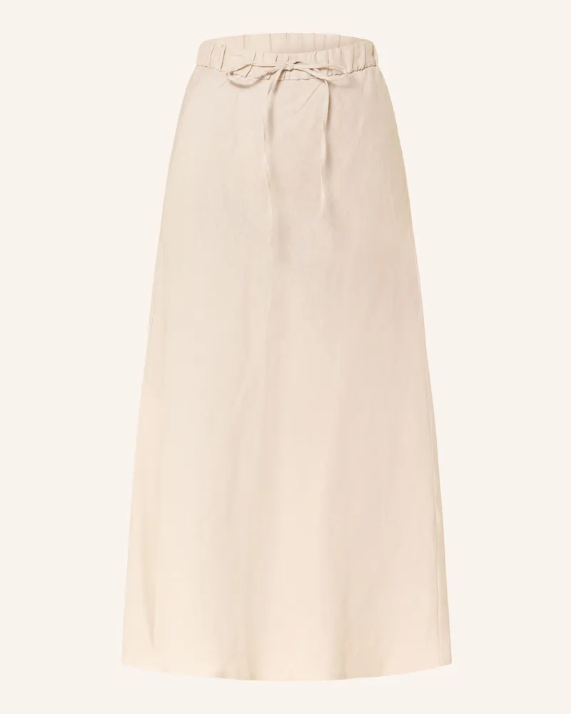 Reiss Leinenrock ROXI Beige