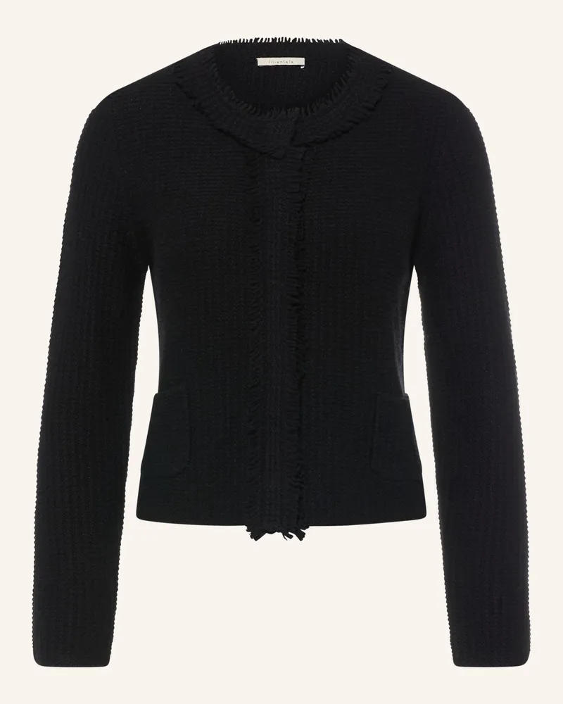 lilienfels Strickjacke Mit Cashmere schwarz Schwarz
