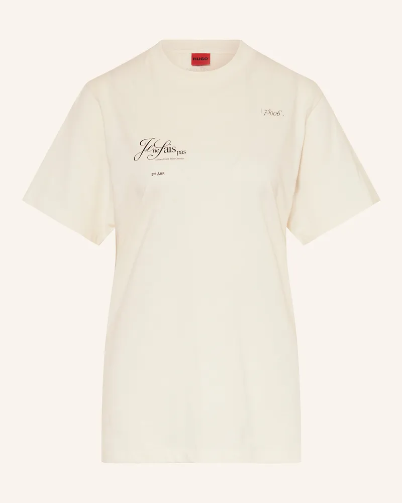 HUGO BOSS T-Shirt VINTAGE TEE Ecru