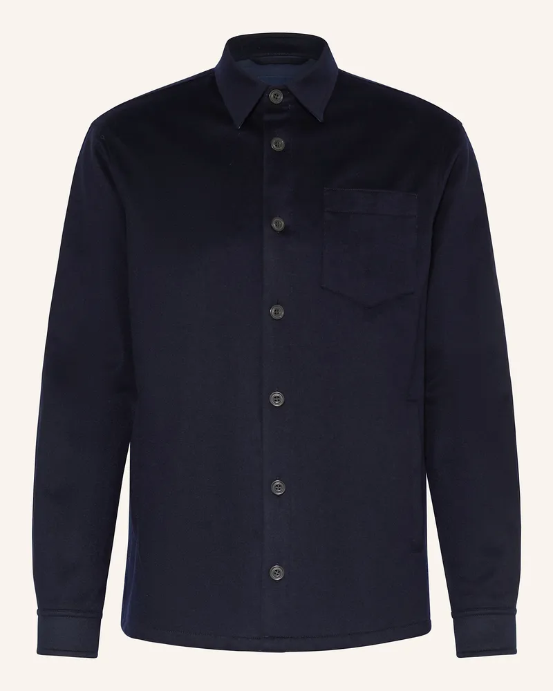 Paul & Shark Cashmere-Overjacket Dunkelblau