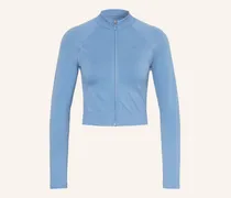Trainingsjacke Pro Seamless blau
