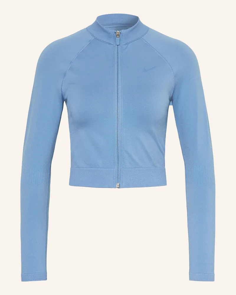 Nike Trainingsjacke Pro Seamless blau Hellblau