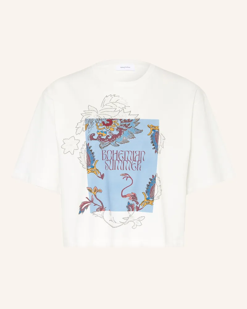 Darling Harbour T-Shirt Mit Schmucksteinen weiss Offwhite