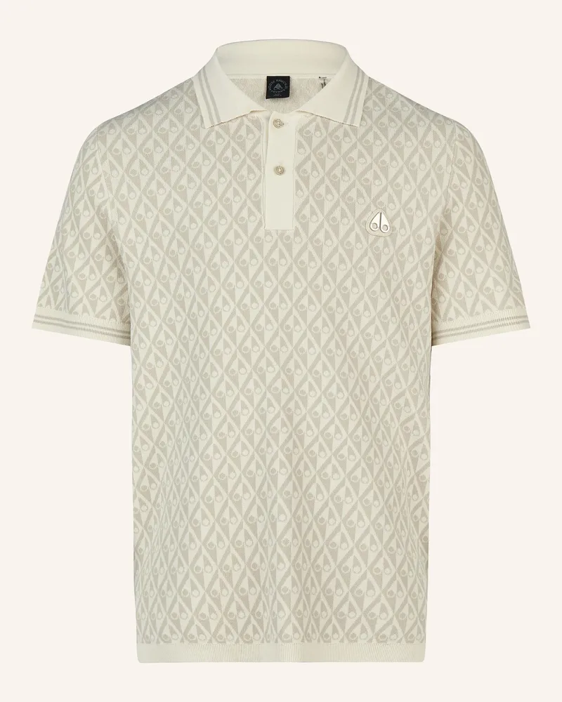 Moose Knuckles Poloshirt Apex weiss Ecru