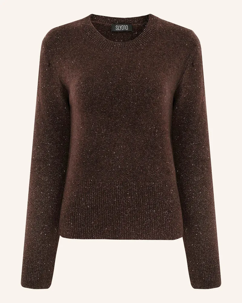 SLY 010 Cashmere-Pullover MANTA Dunkelbraun