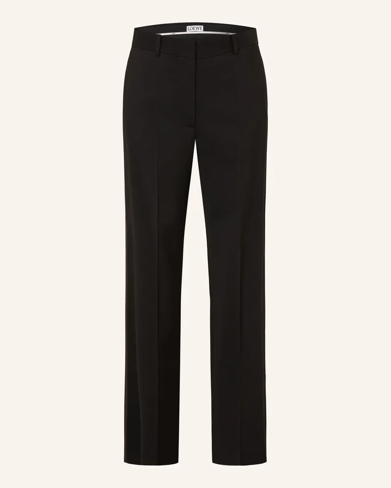 Loewe Hose Mit Galonstreifen schwarz Schwarz